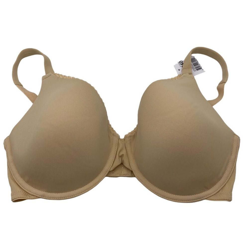Motherhood Maternity nursing bra size 34D underwire padded cups beige‎
